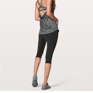 lululemon athletica Gray Strappy Back Tank Top